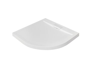 Zarya Besco czarna kabina prysznicowa 90x90 powłoka ProClean + biały brodzik 4,5 cm Axim