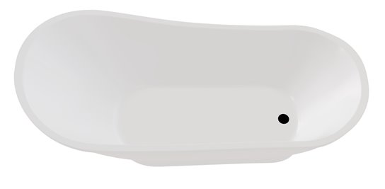 Wanna wolnostojąca 150 cm syfon klik-klak złoty Gloria Besco WMD-150-GLG