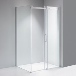 Biała kabina prysznicowa szkło 8 mm prostokątna 110x90 KZ202B
