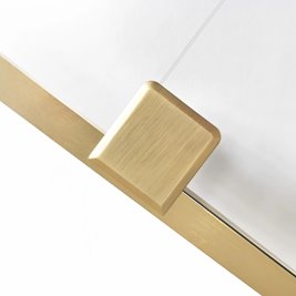 Złota szczotkowana kabina prysznicowa prostokątna 120x90 Montana Rea