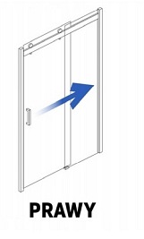 Drzwi prysznicowe Nixon Rea 120 cm Prawe
