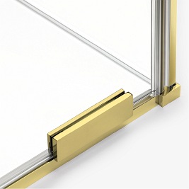 Smart Light Gold New Trendy złota kabina prysznicowa narożna prostokątna 130x90 cm EXK-4244
