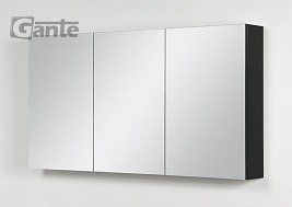 Szafka wisząca z lustrem 120x65 cm czarny mat Belli Gold