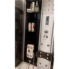 Kabina prysznicowa z hydromasażem i sauną 120x80 7716S