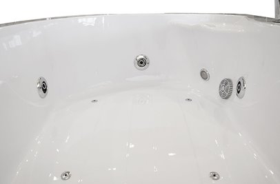 Wanna z hydromasażem asymetryczna 170x115 cm prawa MO-0205
