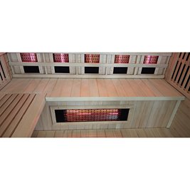 Sauna Combo na podczerwień + fińska 5-osobowa 180x160 cm Helsi1 6KW