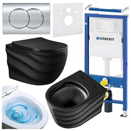 Zestaw podtynkowy stelaż GEBERIT DUOFIX + miska SKAL-MTB-RIM-01 + przycisk DELTA 01 chrom