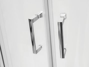 Kabina prysznicowa półokrągła szkło mleczne 90x90 165 cm Modern Besco