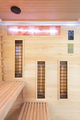 Sauna na podczerwień 4 osobowa + kamienie solne 175X140X200CM MO-EP4RSP Infrared Mazur