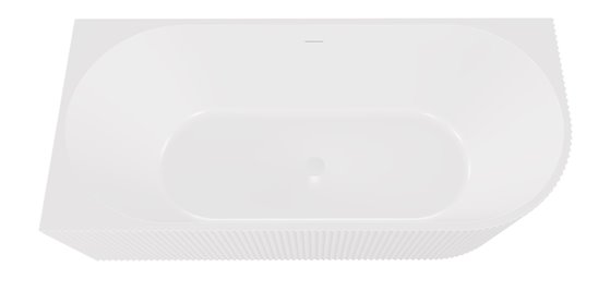 Denaya Besco biała wanna wolnostojąca 150 cm lewa syfon biały WAS-150-DLW