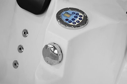 Wanna z hydromasażem dwuosobowa 180x120 cm MO-1631 Prawa