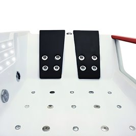 Wanna z hydromasażem prostokątna podgrzewacz wody 180x120 cm Imperia 610