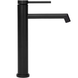 Czarna bateria umywalkowa wysoka Foss Rea