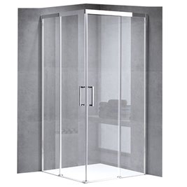 Kabina prysznicowa kwadratowa 80x80 drzwi rozsuwane KZ90A