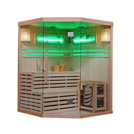 Sauna fińska 6 osobowa wysokotemperaturowa 8KW Harvia 180x180 cm Kemi7