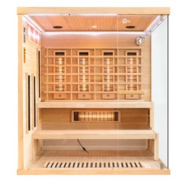 Sauna na podczerwień 4 osobowa + kamienie solne 180X160X200CM MO-EP4RSL XL Infrared Mazur