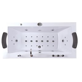 Wanna z hydromasażem prostokątna Ramona 640 180x90