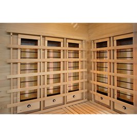 Sauna na podczerwień 3-osobowa 120x120 cm grzejniki kwarcowe i karbonowe Alta6 Infrared