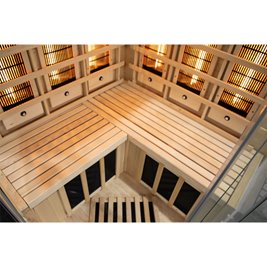 Sauna na podczerwień 3-osobowa 120x120 cm grzejniki kwarcowe i karbonowe Alta6 Infrared