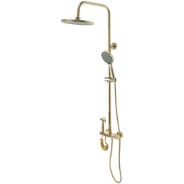 Złoty zestaw prysznicowy z wylewką Max Rea Gold