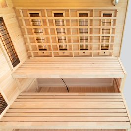 Sauna na podczerwień 4 osobowa + kamienie solne 180X160X200CM MO-EP4RSL XL Infrared Mazur