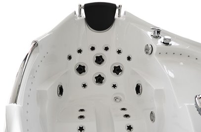 Wanna z hydromasażem narożna lewa 135x135 cm MUS-1085