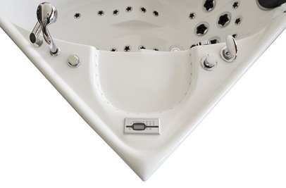 Wanna z hydromasażem narożna lewa 135x135 cm MUS-1085