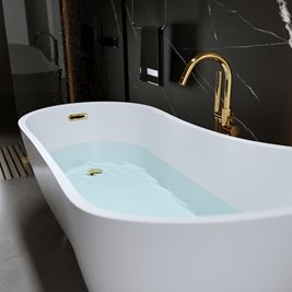 Wanna wolnostojąca złoty przelew oraz korek 170 cm Forte Hydrosan