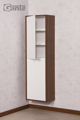 Słupek łazienkowy wiszący dąb wenge/biały mat 155x45 cm Venus Gante