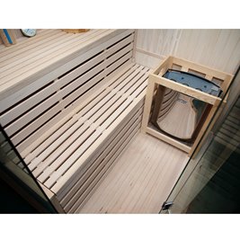 Sauna fińska 5 osobowa wysokotemperaturowa 6KW Harvia 150x150 cm Kemi4
