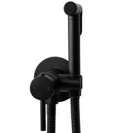 Bateria bidetowa podtynkowa czarna Loop Rea