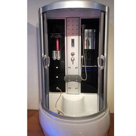 Kabina prysznicowa z hydromasażem przyścienna 125x90