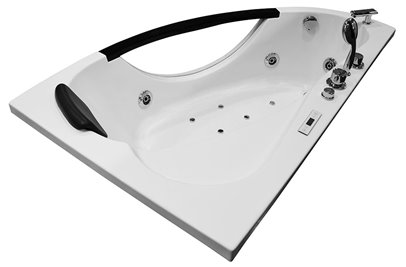 Wanna z hydromasażem narożna 169x90 cm prawa MO-0024