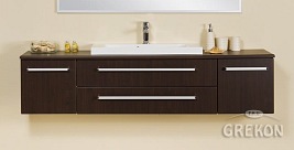 Szafka z umywalką 180/39/C2 seria Fokus Wenge Mat