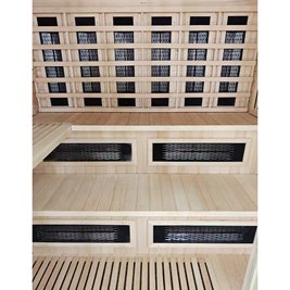 Sauna Combo na podczerwień + fińska 6-osobowa 200x160 cm Helsi2 8KW