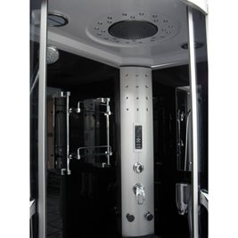 Kabina prysznicowa z hydromasażem i sauną parową 120x85 lewa MO-09912LS