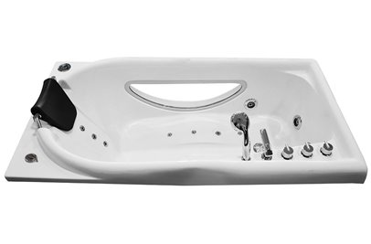Wanna z hydromasażem Spa przyścienna 170x87 cm MO-1634HC