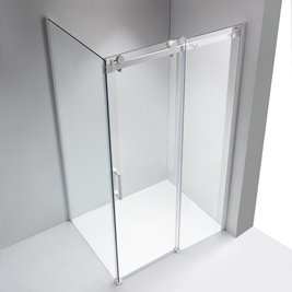Biała kabina prysznicowa szkło 8 mm prostokątna 110x90 KZ202B