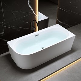 Wanna przyścienna narożna prawa 140 cm Mera Hydrosan