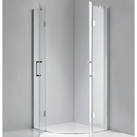 Kabina prysznicowa półokrągła 90x90 drzwi uchylne KZ92B