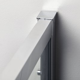 Kabina prysznicowa kwadratowa z brodzikiem 90x90 SQ Solid Kerra