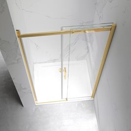 drzwi kabinowe szkło hartowane 8 mm złote