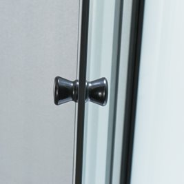 Kabina prysznicowa zabudowana na niskim brodziku półokrągła 90x90 WSH313B-90