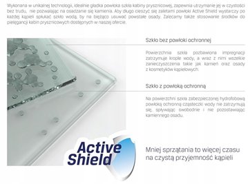 Kabina asymetryczna 120x85 cm profile chrom K-5471 New Varia New Trendy