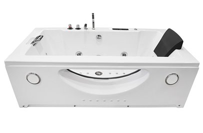 Wanna z hydromasażem przyścienna Turbo+ 180x91 cm MO-1007