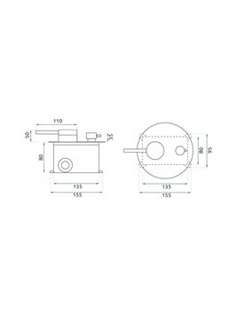 Złoto szczotkowane zestaw prysznicowy podtynkowy box Foss Clif Rea