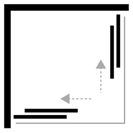 Czarna kabina prysznicowa z brodzikiem kwadratowa 80x80 ZS-0011 Suvia New Trendy