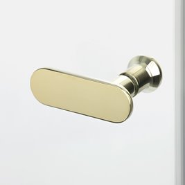 Złota kabina prysznicowa prostokątna 80x90 K-1835 New Soleo Light Gold New Trendy