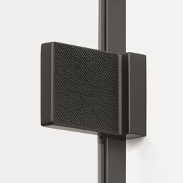 Czarna kabina prysznicowa lewa 90x80 EXK-6856 Avexa Black XR New Trendy