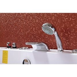 Wanna z hydromasażem prostokątna podgrzewacz wody Levante 659 180x90 cm